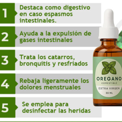 Aceite de Orégano™ – Reduce la Hinchazón y Fortalece tu Intestino
