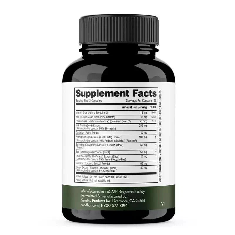 LIVER™ – DESINTOXICACIÓN HEPÁTICA EN SOLO 7 DÍAS (70 cápsulas)