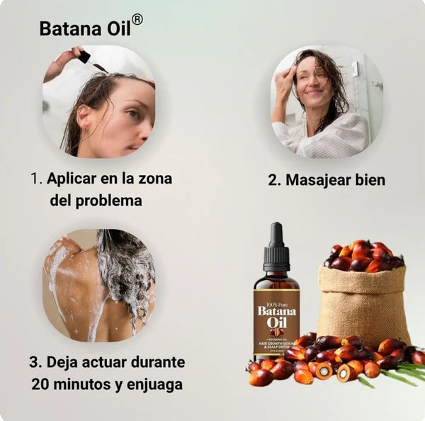 ACEITE DE BATANA PARA EL CRECIMIENTO DEL CABELLO